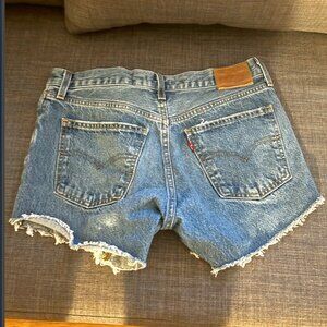 Levis Premium Denim Cut Off Shorts • 28